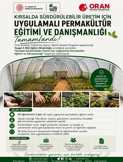 Uygulamalı Permak&uuml;lt&uuml;r Eğitimi ve Danışmanlığı tamamlandı