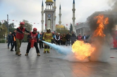 Yunusemre&rsquo;de deprem tatbikatı