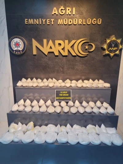 Ağrı’da 51 Kilo Metamfetamin Ele Geçirildi, 5 Kişi Tutuklandı