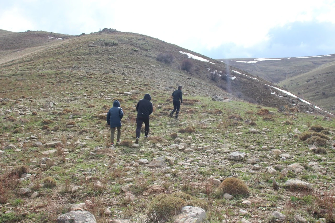 Önce ot topladılar sonra karın üzerine pekmez yediler