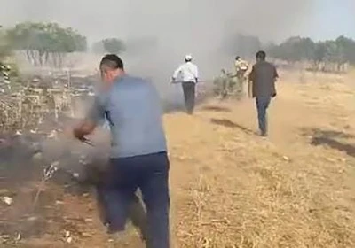 Diyarbakır'da Ağa&ccedil;lık Alanda Yangın