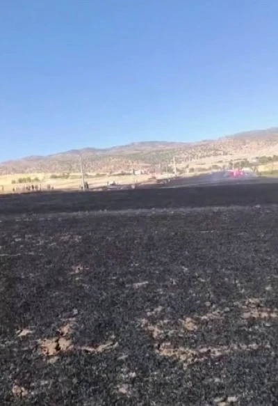 Diyarbakır'da anızları ateşe verdiler