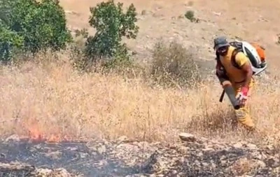Hani&rsquo;de ormanlık alanda yangın