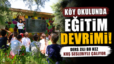 K&ouml;y Okulunda Eğitim Devrimi! Ders Zili Bu Kez Kuş Sesleriyle &Ccedil;alıyor