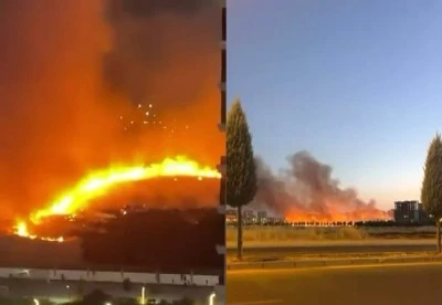 Talaytepe'de Korkutan Yangın